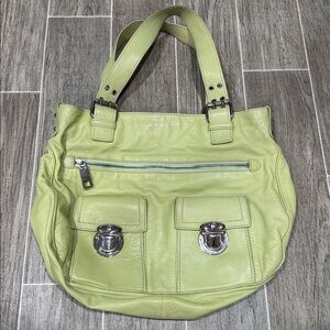 Vintage Marc Jacobs Y2K Leather Bag – Light Pink Lining – 17” x 13”